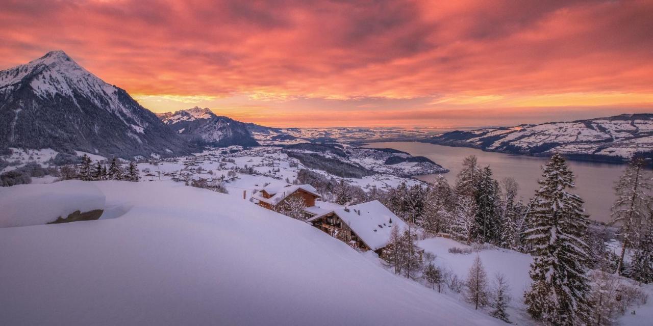 Auszeit-Hotel Z Aeschiried Aeschi Bei Spiez エクステリア 写真
